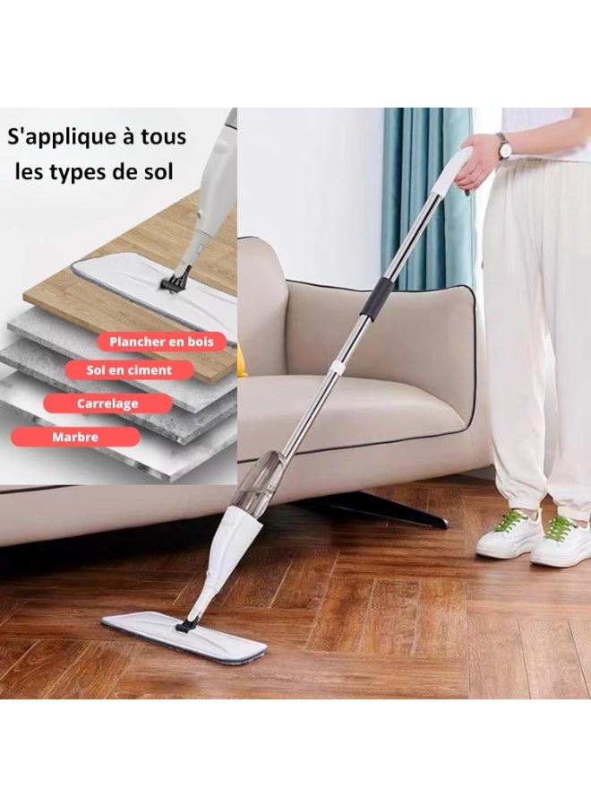 AURORA 360-degree angled spray mop for dry and wet floor cleaning, refillable bottle for kitchen parquet) - Image 2